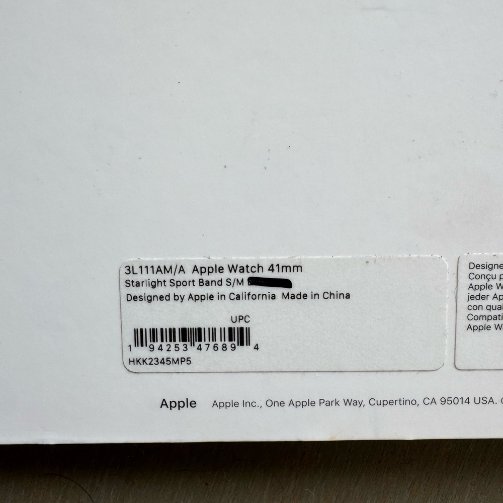 Apple Watch Sport Band 38mm 40mm 41mm Series 3 4 5 6 7 8 9 SE Starlight - Picture 3 of 6